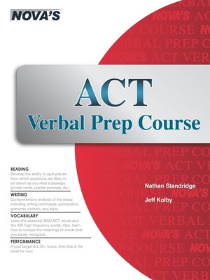 cover image of ACT Verbal Prep Course